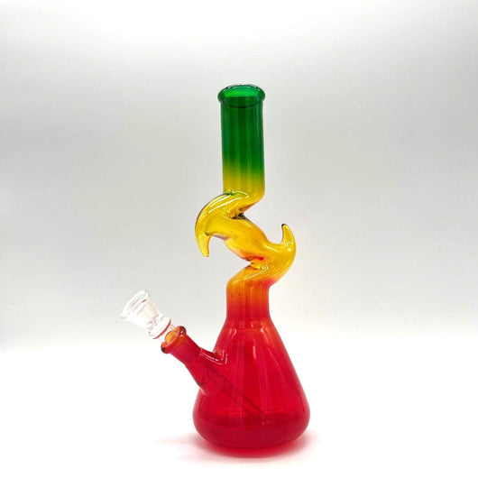 10 " Rasta Color Water pipe-Designs Assorted_2