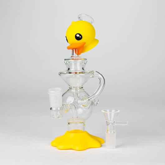 7.5"Duck Functional Glass Water pipe_6