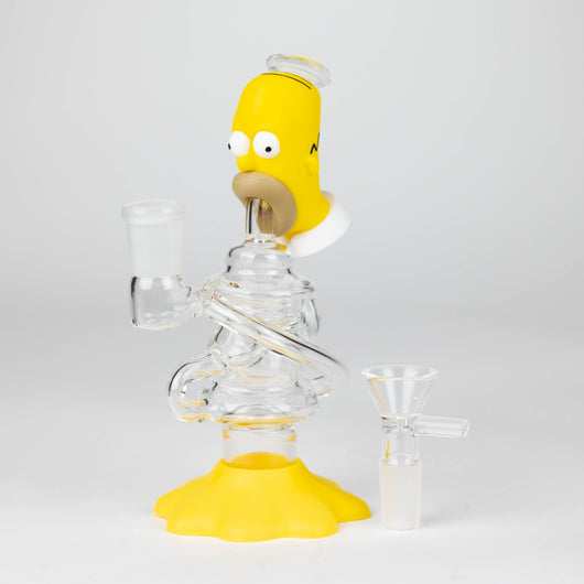 6.3" Cartoon Character Functional Glass Water Pipe_7