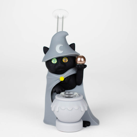 6.5“ Resin wizard cat water pipe_4