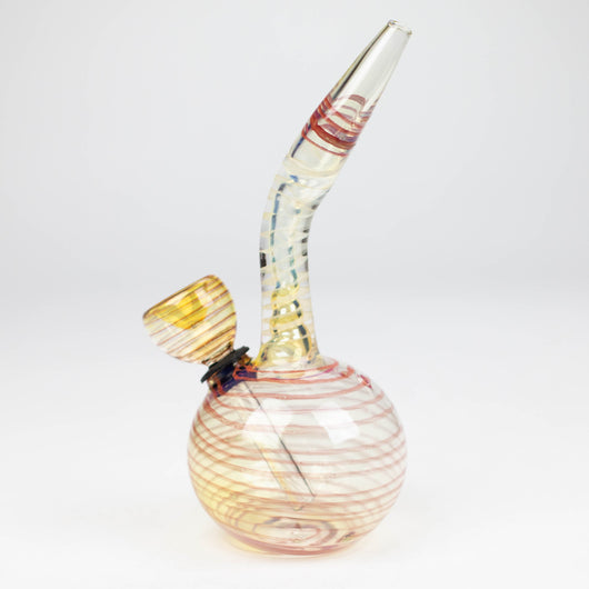 6" changing color glass bong