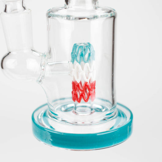 6" bent neck glass bong with diffuser-Assorted_4