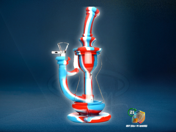 10" Silicone Glass Water Pipe