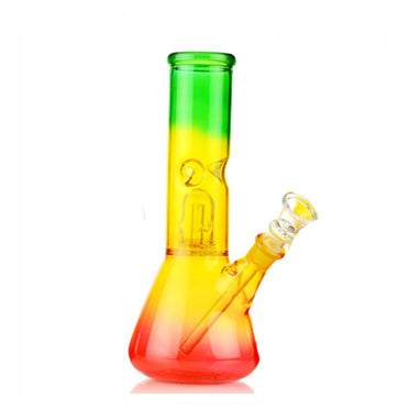 8" Percolator Rasta design water bubbler