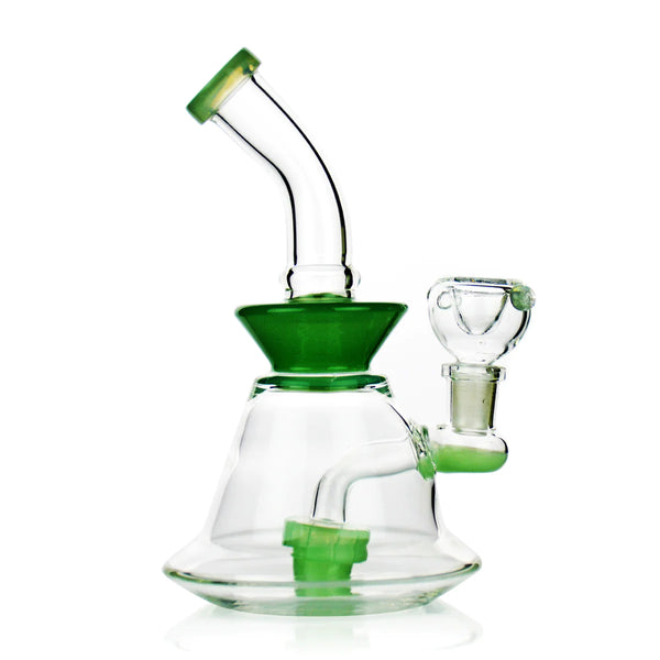 7" Conical Bong Color Shower 14mm Male Bowl