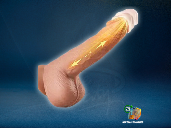 XS® | Vibrador realista de 7"/dildo giratório para estimulação do ponto G