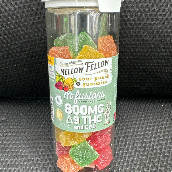 Mellow Fellow | Δ9-THC Edibles Gummies 800g Jar (20pc @ 40mg)