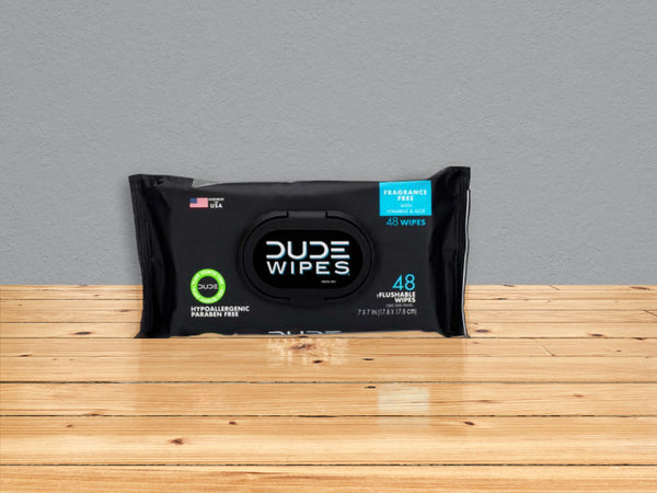 DUDE | Toallitas húmedas para inodoro sin perfume (48 unidades)