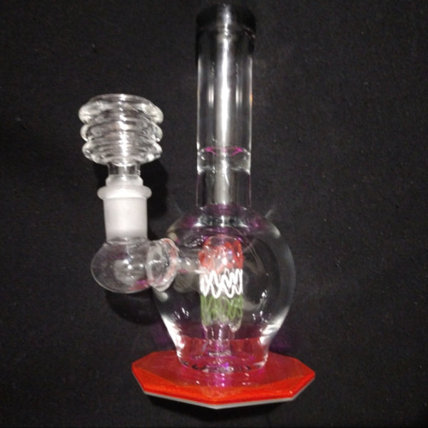 6" Glass water bubbler w/ airflow reducer