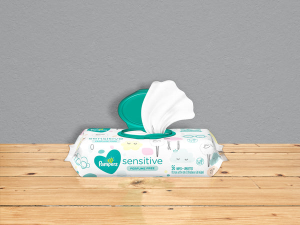 Pampers | Sensitive unscented baby wipes