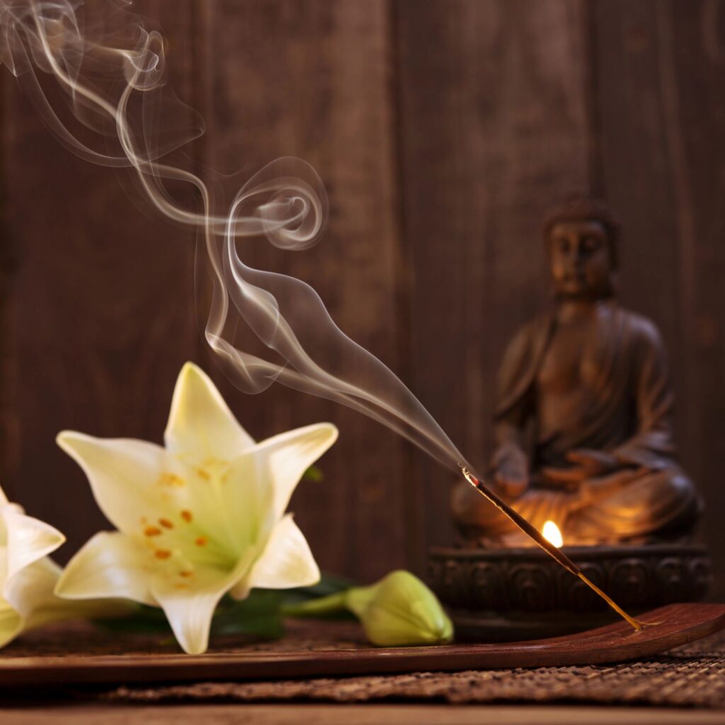 Spa Treatment with meditation scene